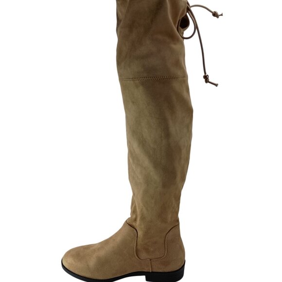 Amputee Allegra K Round Toe Chunky Heel Suede Boot Single Right Boot Only Sz. 7- - Picture 4 of 6